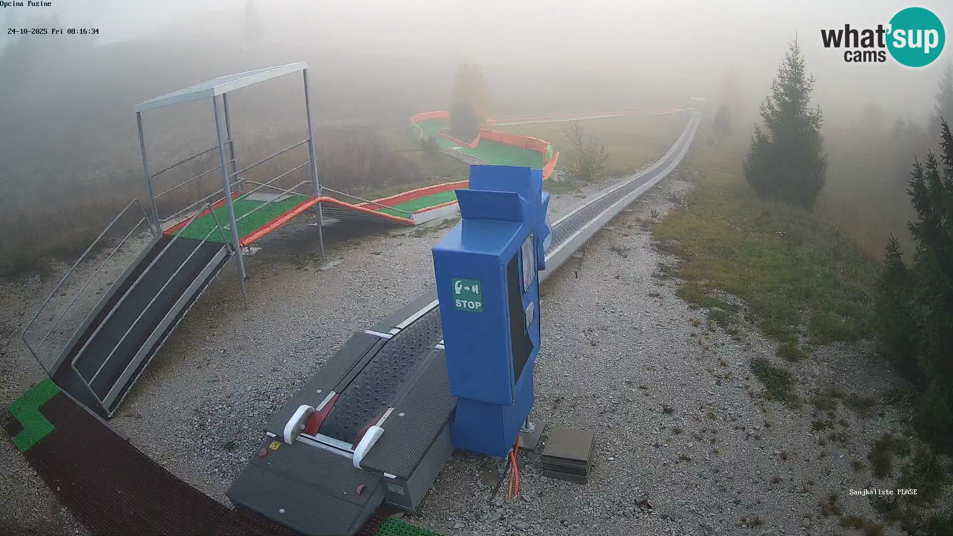 Live webcam Fužine toboggan run – Croatia