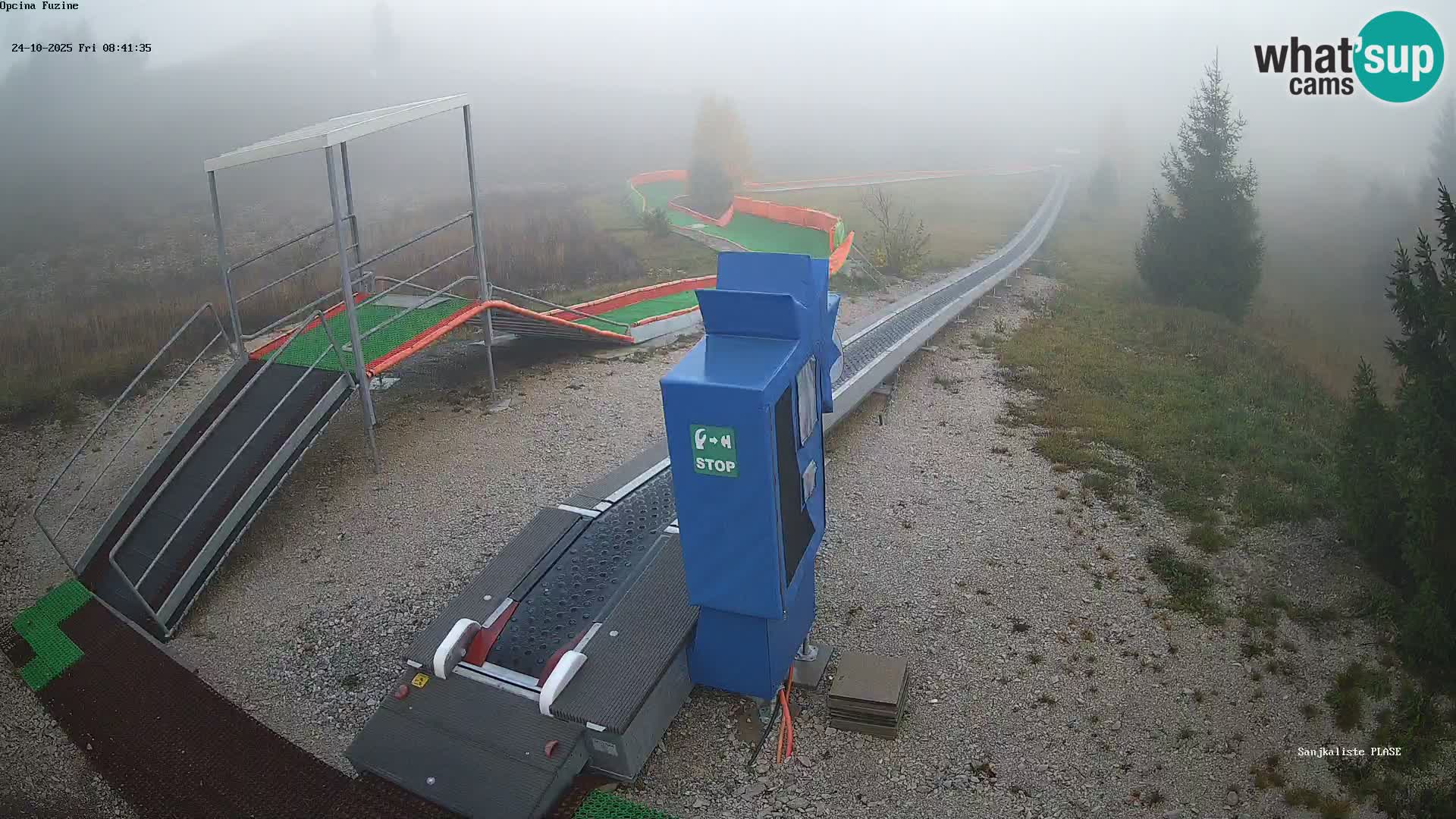 Live webcam Fužine toboggan run – Croatia