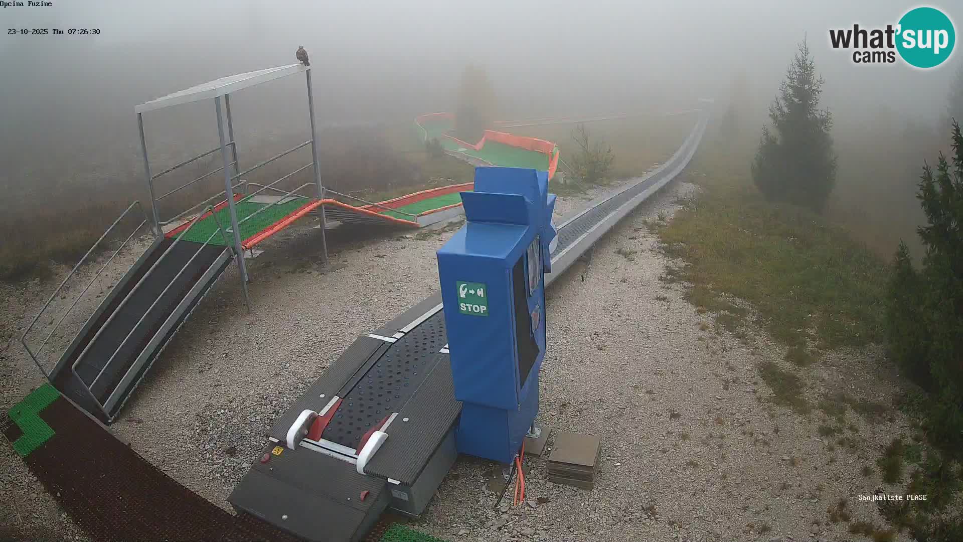 Webcam en vivo Pista de trineo Fužine – Croacia