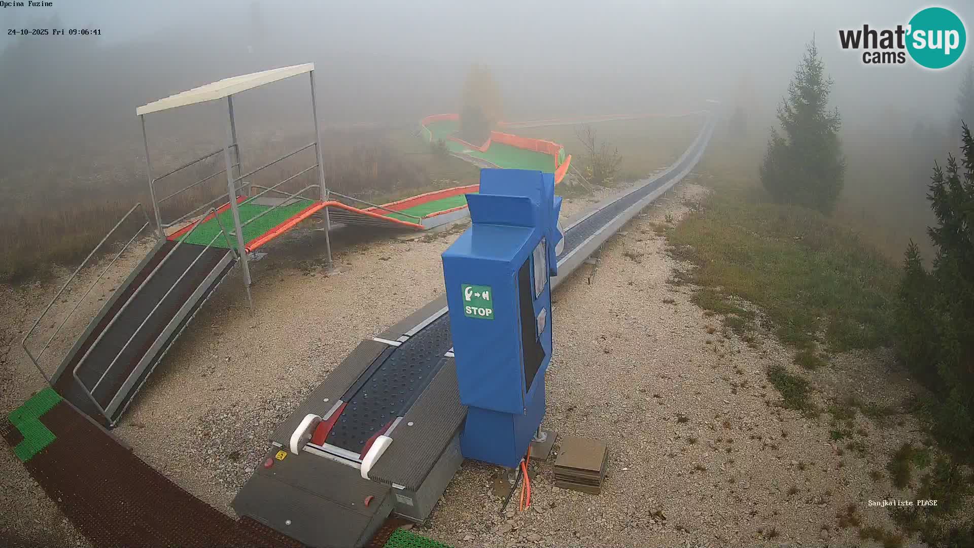 Live webcam Pista da slittino Fužine – Croazia