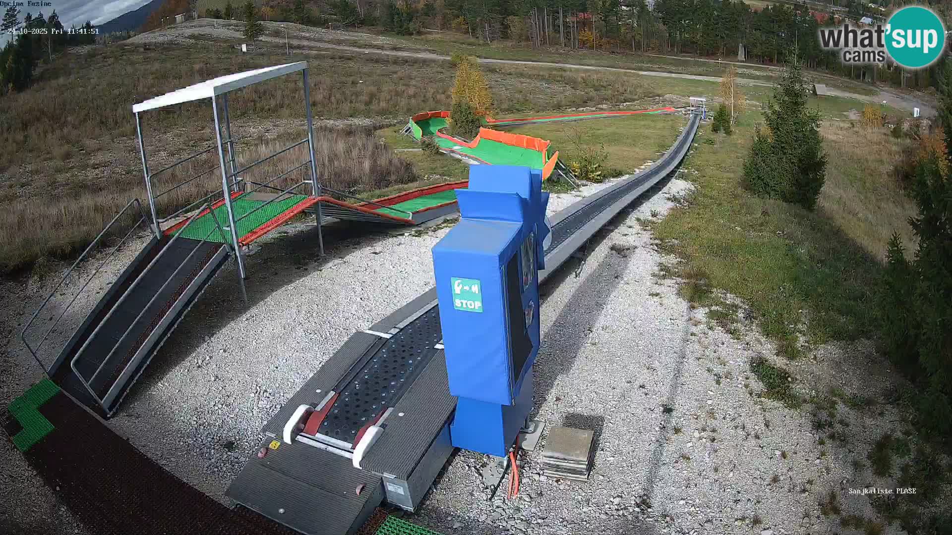 Live webcam Fužine toboggan run – Croatia