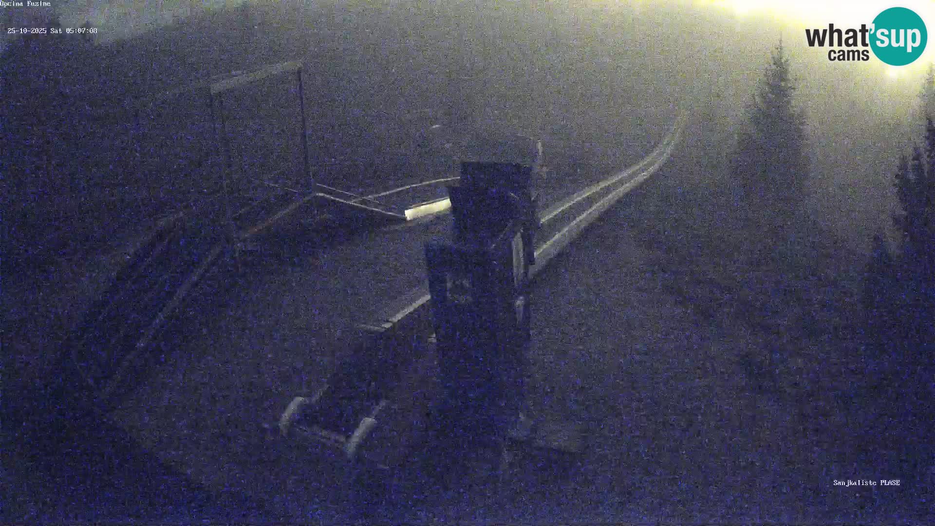 Live webcam Fužine toboggan run – Croatia
