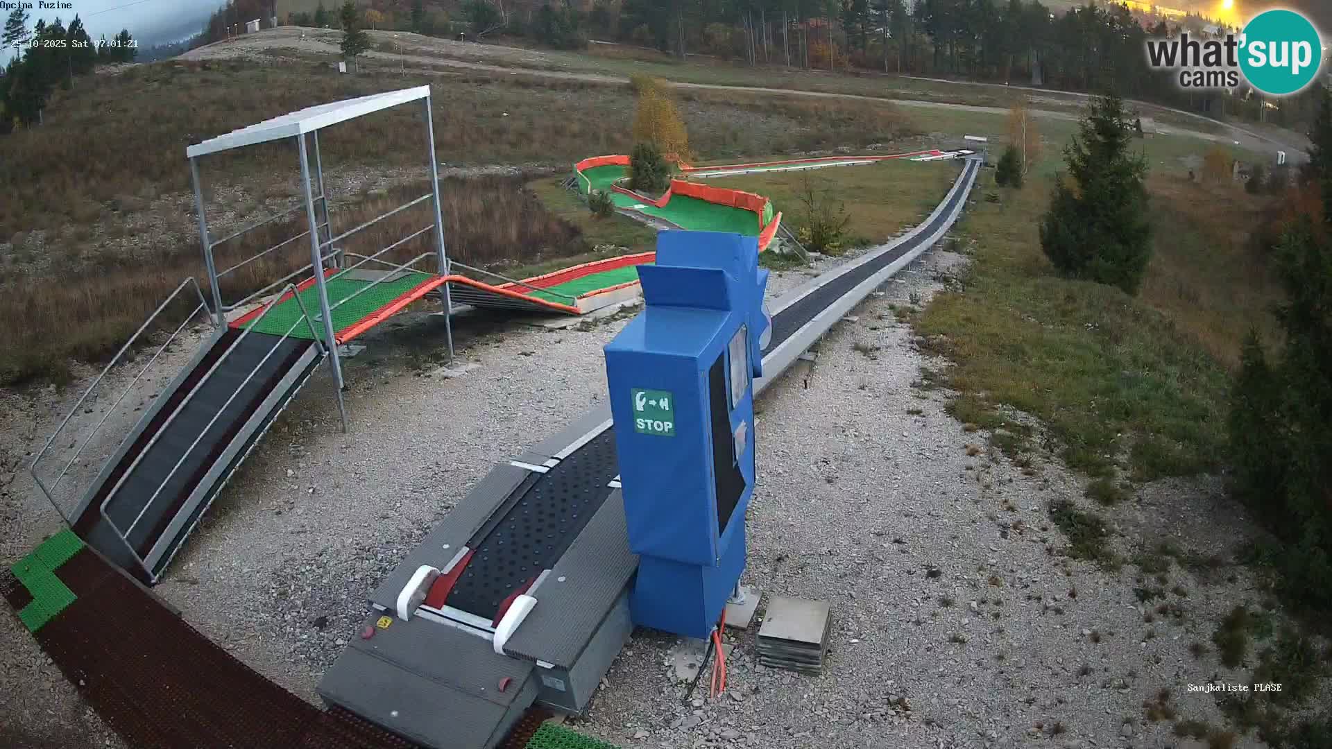 Webcam en vivo Pista de trineo Fužine – Croacia