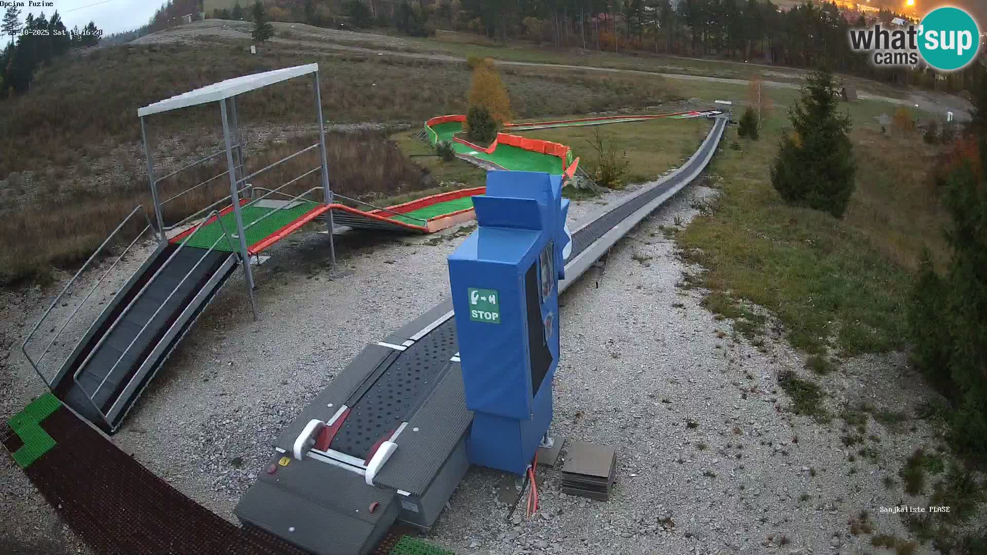 Webcam en vivo Pista de trineo Fužine – Croacia