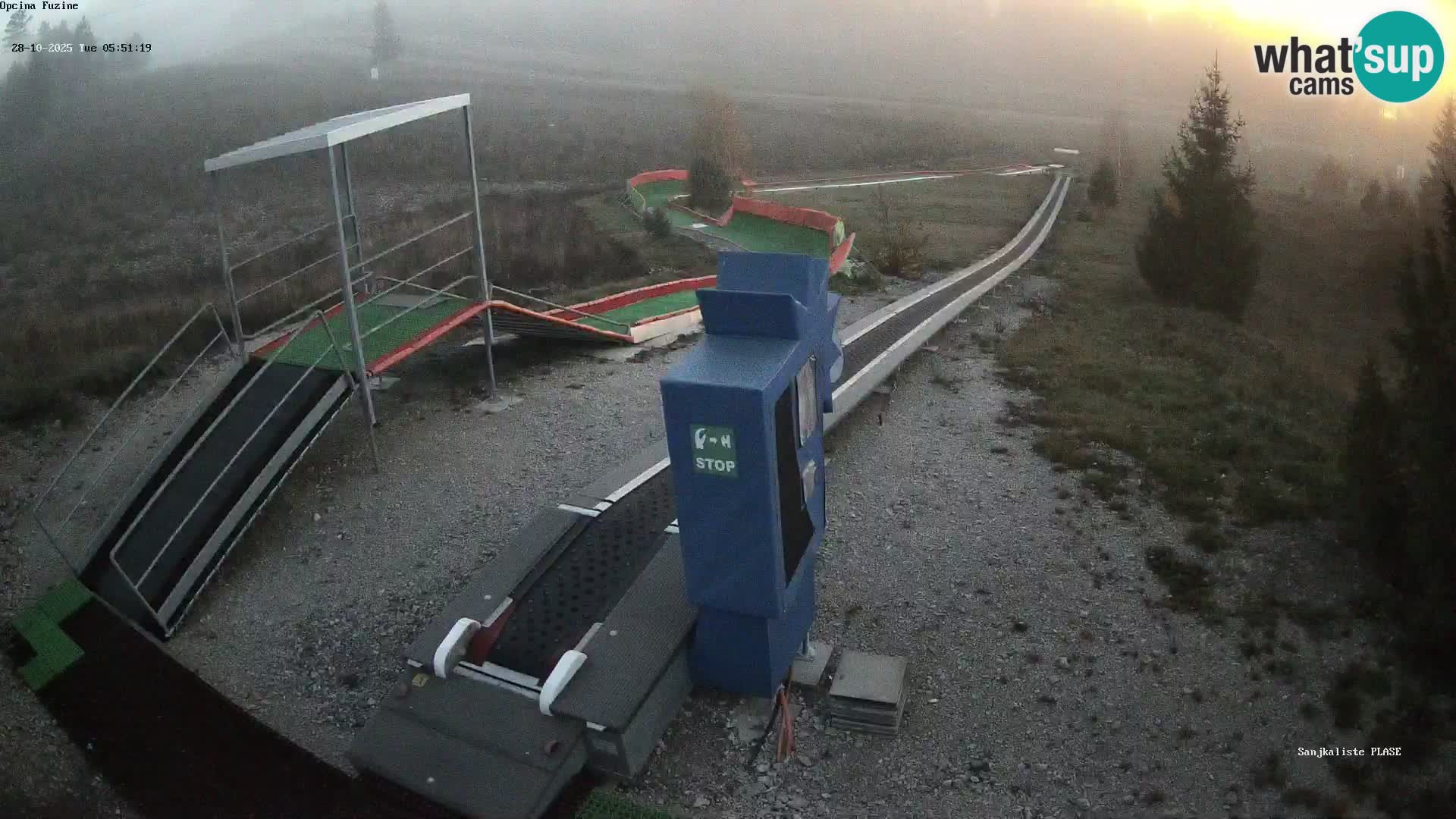 Webcam en direct Piste de luge de Fužine – Croatie