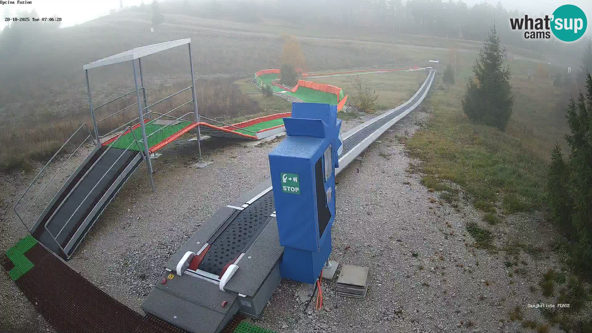 Live webcam Fužine toboggan run – Croatia