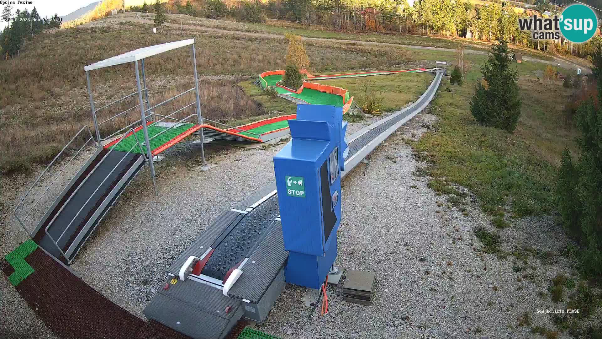 Webcam en direct Piste de luge de Fužine – Croatie
