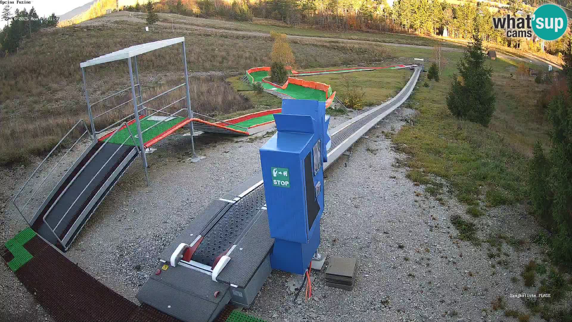 Webcam en vivo Pista de trineo Fužine – Croacia