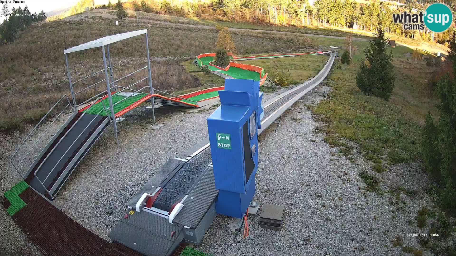 Webcam en direct Piste de luge de Fužine – Croatie
