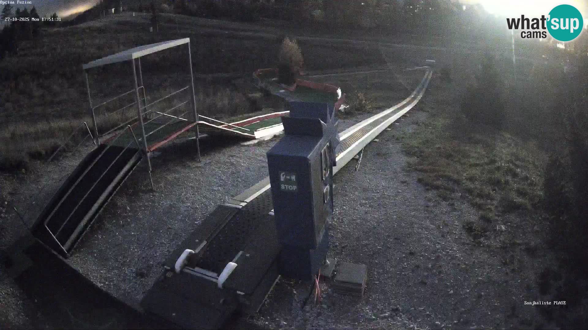 Live webcam Fužine toboggan run – Croatia