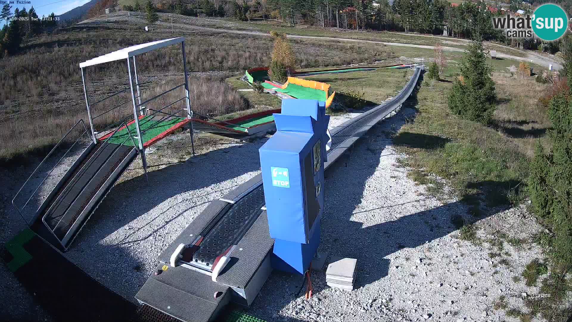 Live webcam Fužine toboggan run – Croatia