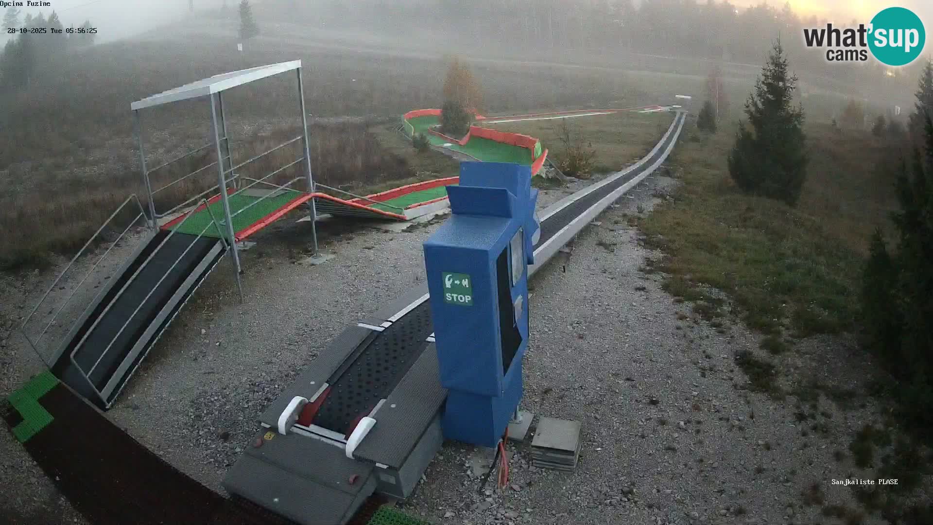 Webcam en direct Piste de luge de Fužine – Croatie