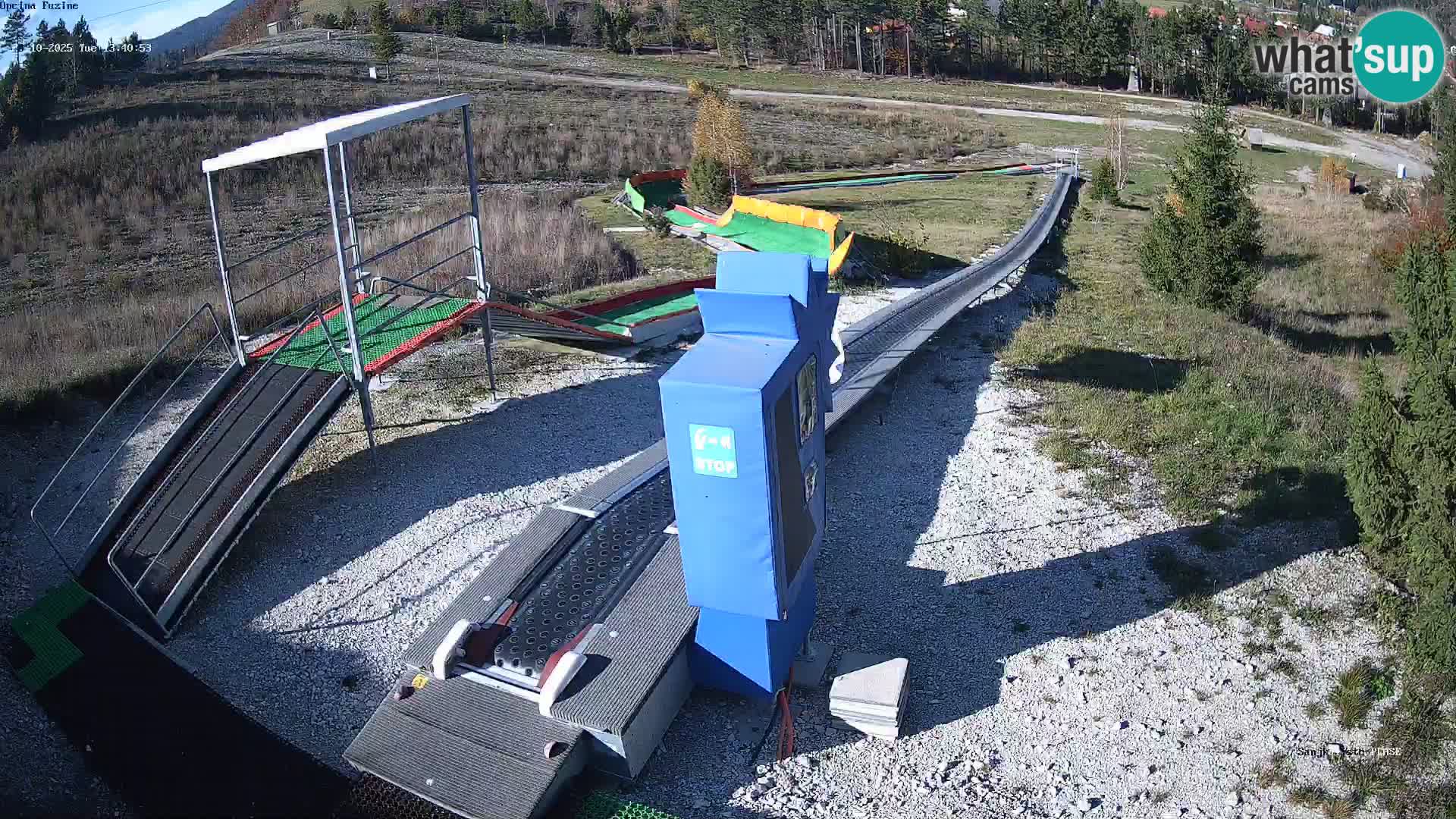 Live webcam Fužine toboggan run – Croatia