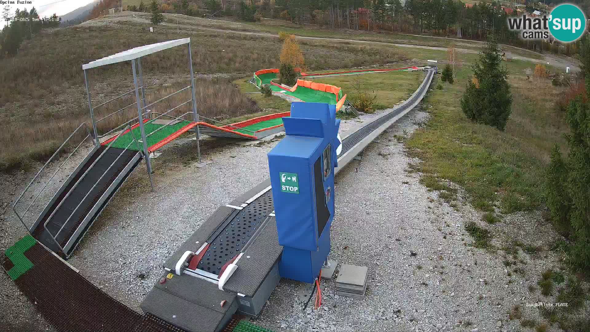 Live webcam Pista da slittino Fužine – Croazia