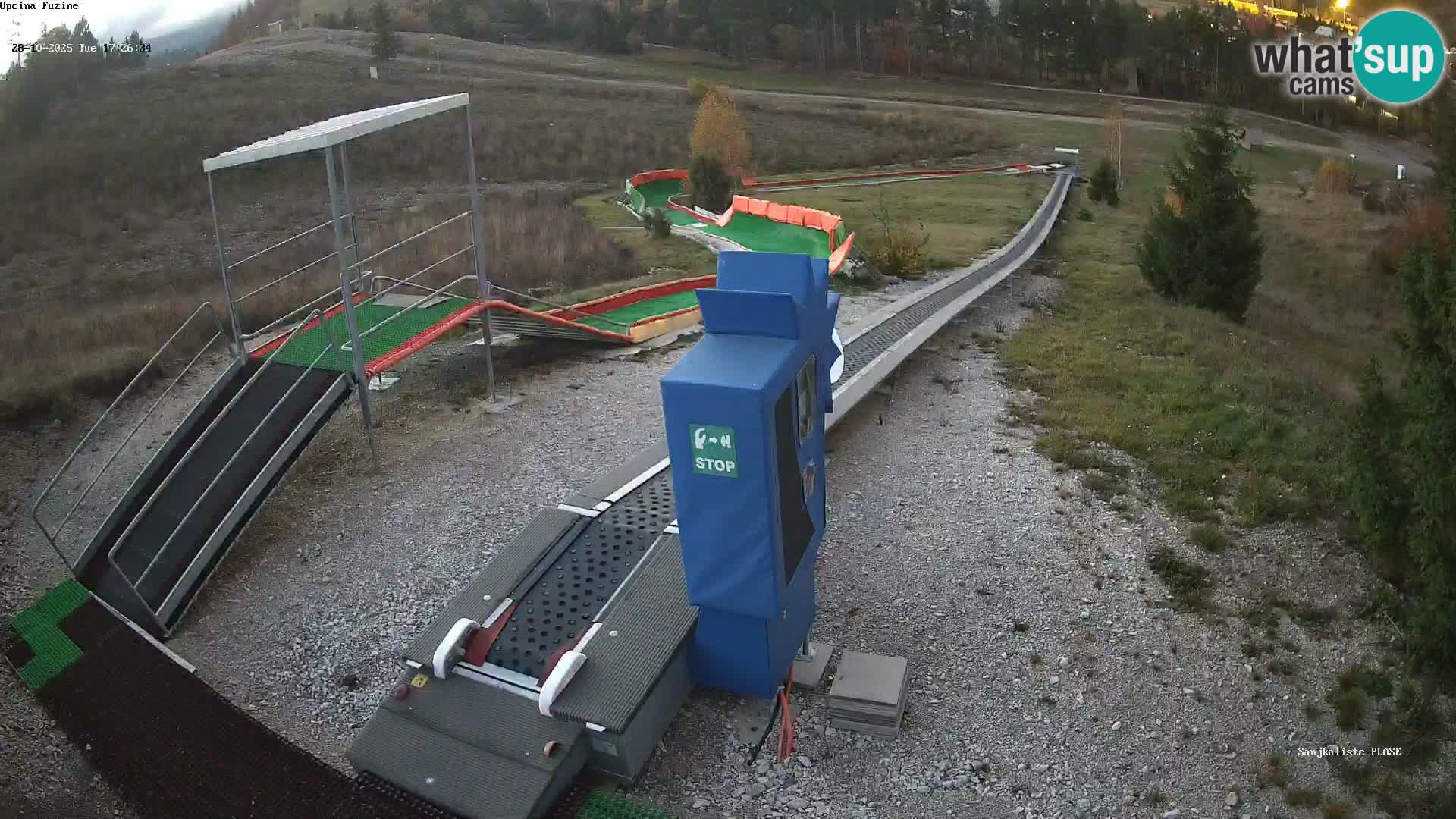 Webcam en direct Piste de luge de Fužine – Croatie