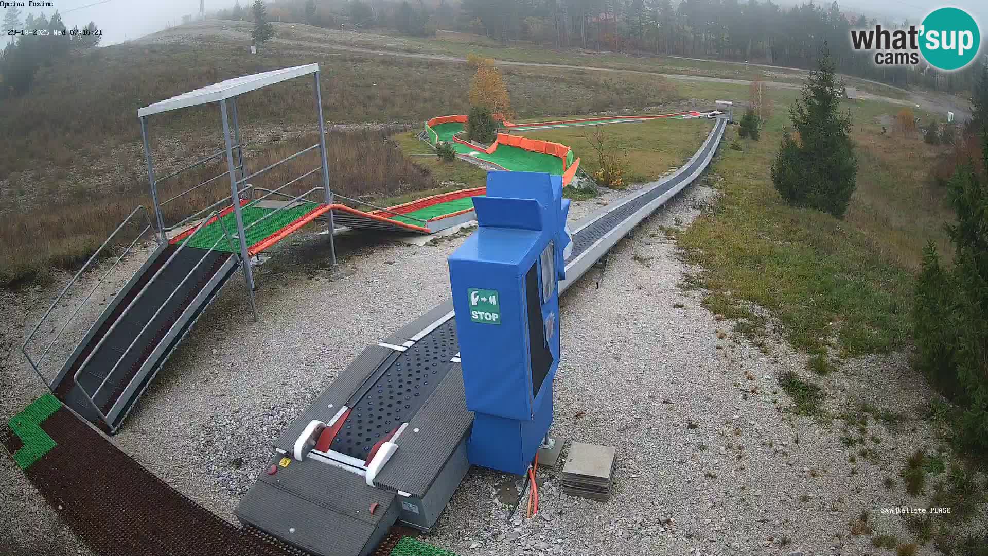 Webcam en direct Piste de luge de Fužine – Croatie