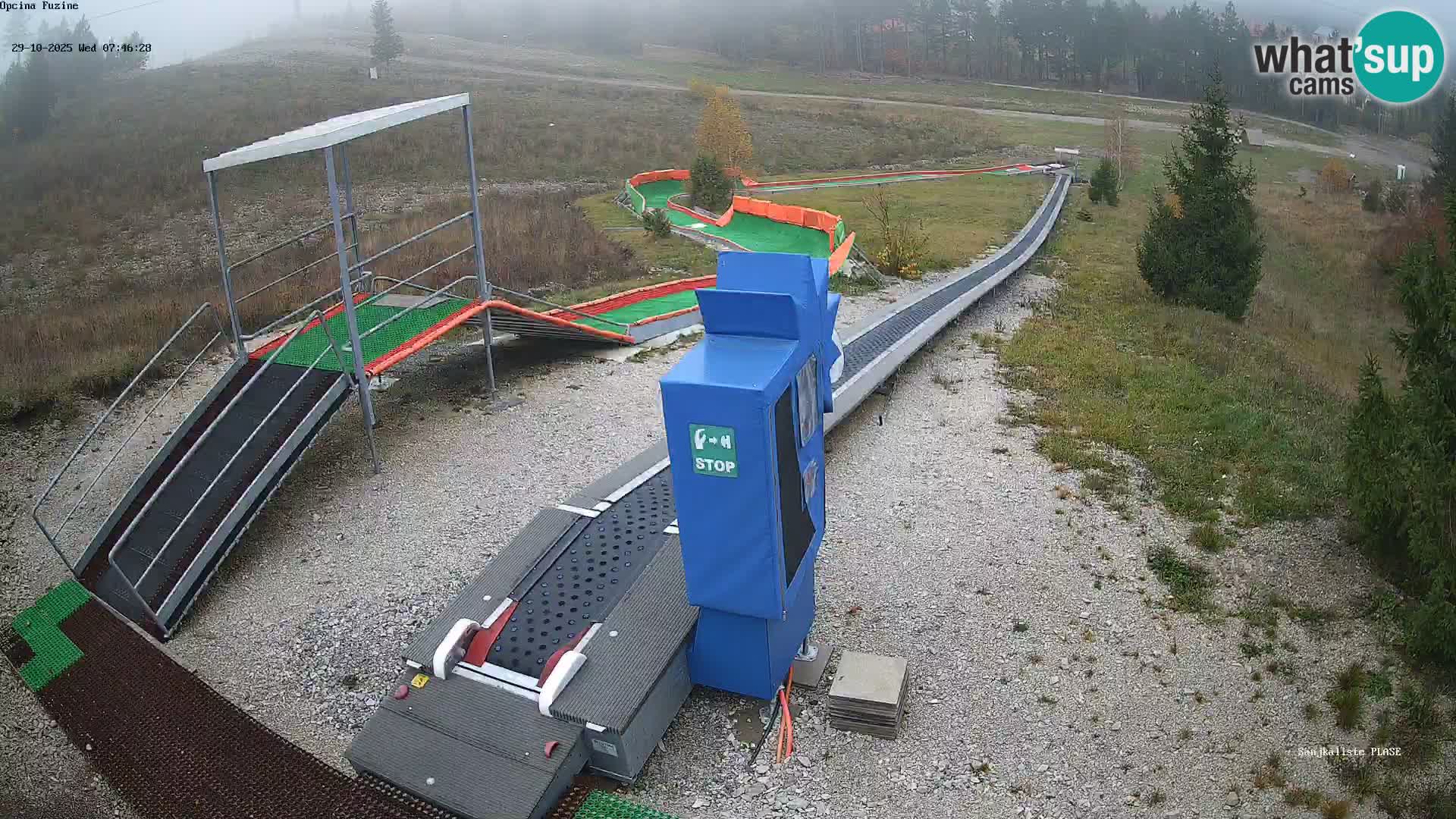 Webcam en direct Piste de luge de Fužine – Croatie