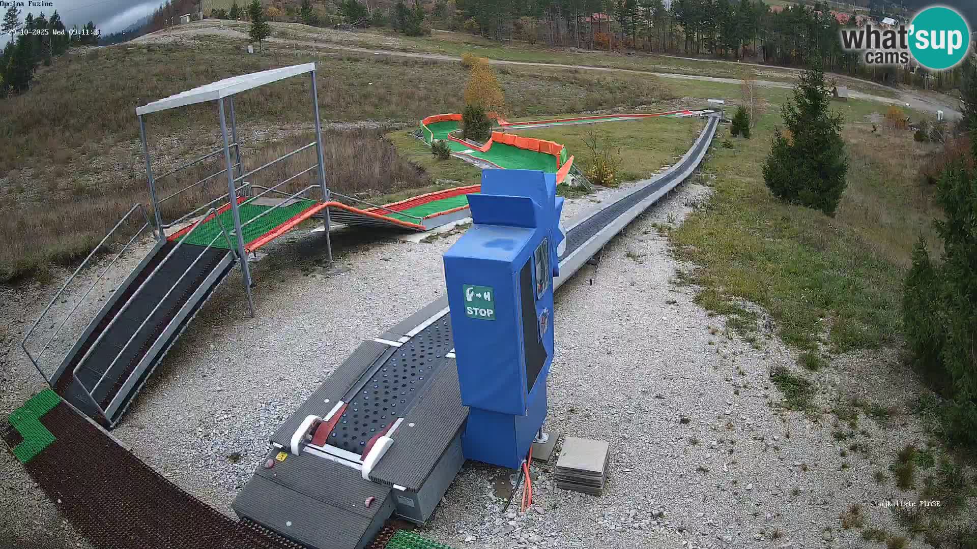 Live webcam Fužine toboggan run – Croatia