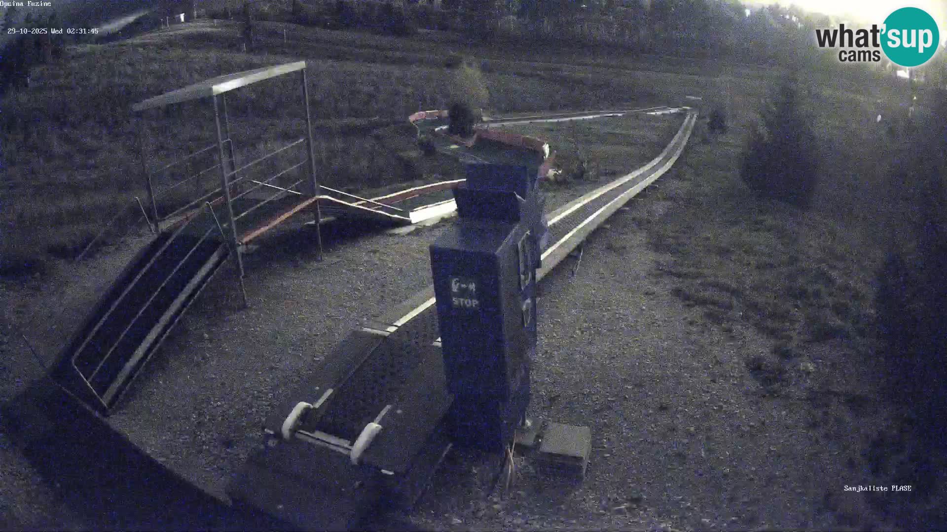 Webcam en direct Piste de luge de Fužine – Croatie