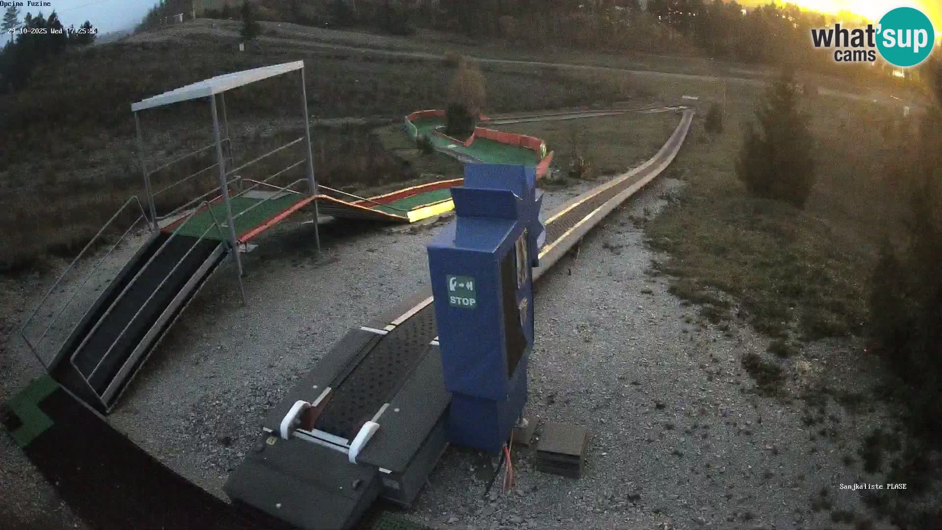 Webcam en direct Piste de luge de Fužine – Croatie