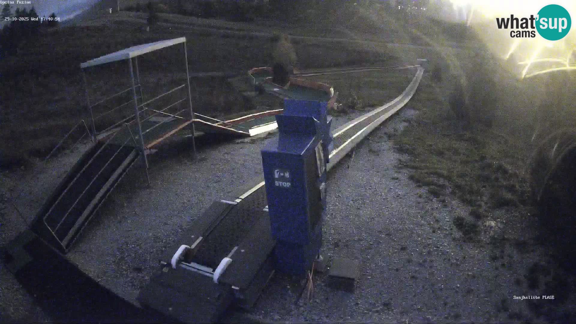 Live webcam Pista da slittino Fužine – Croazia
