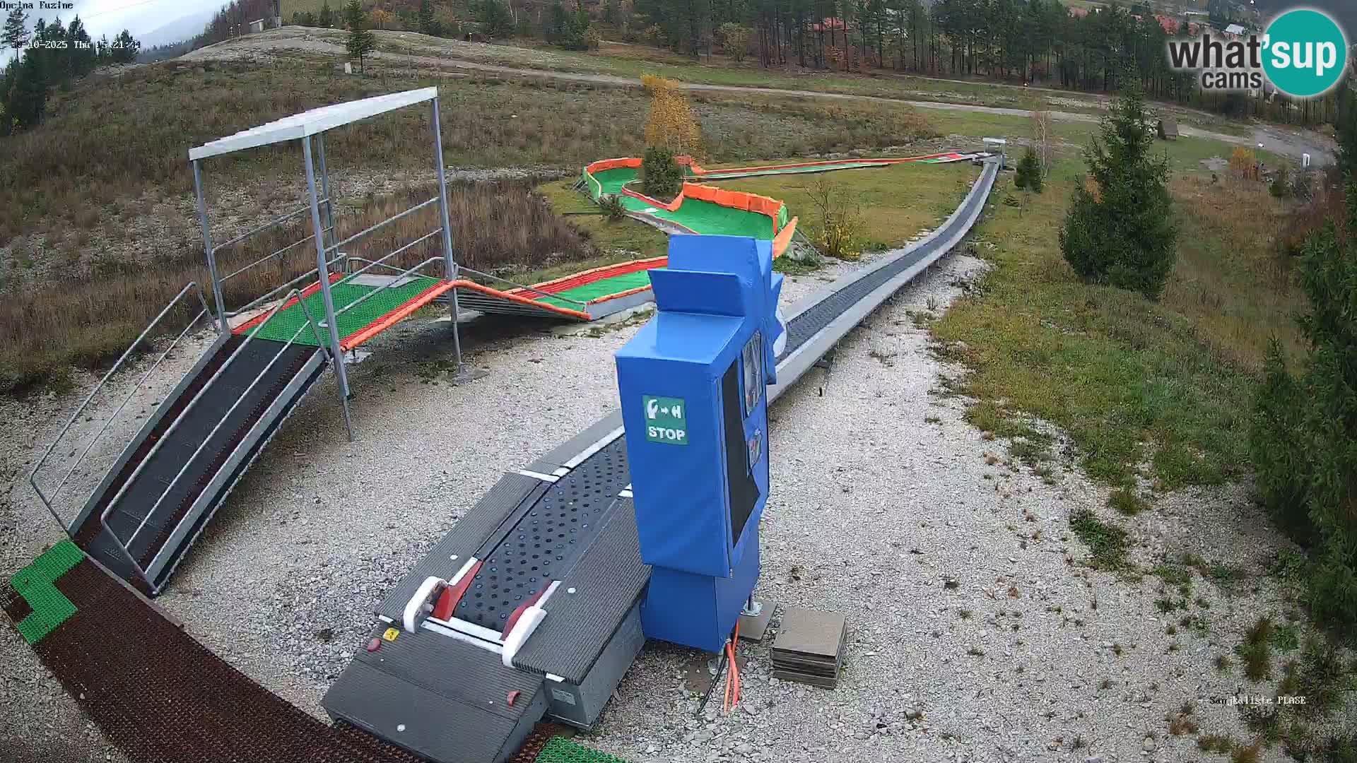 Live webcam Pista da slittino Fužine – Croazia