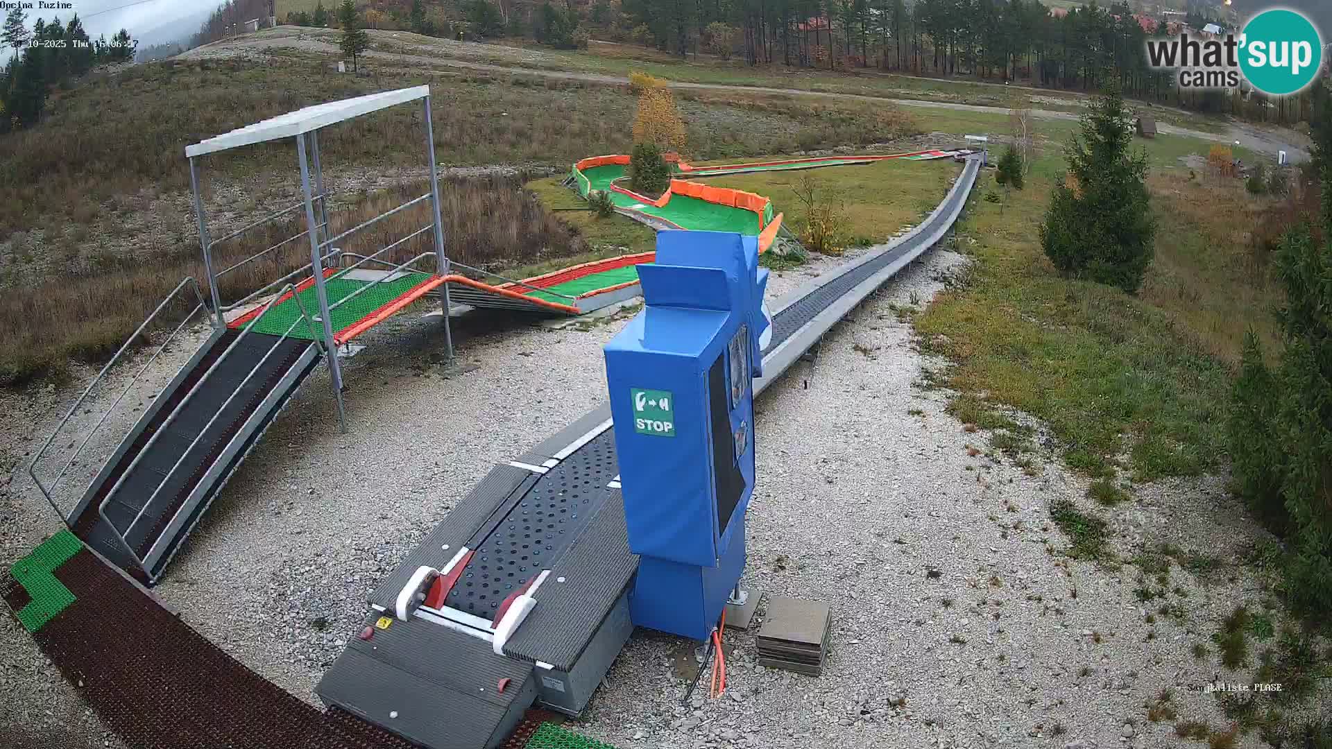 Live webcam Fužine toboggan run – Croatia