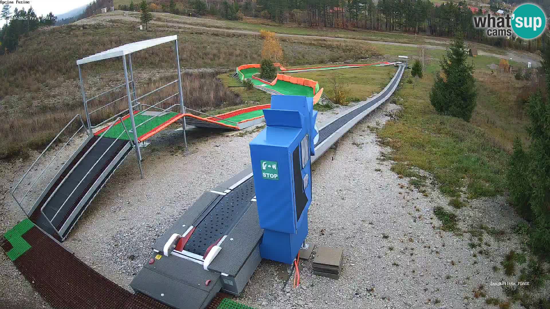 Live webcam Pista da slittino Fužine – Croazia