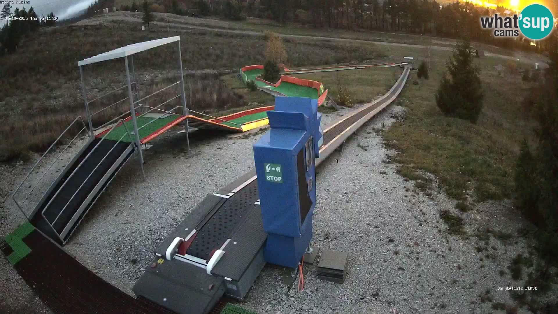 Live webcam Fužine toboggan run – Croatia