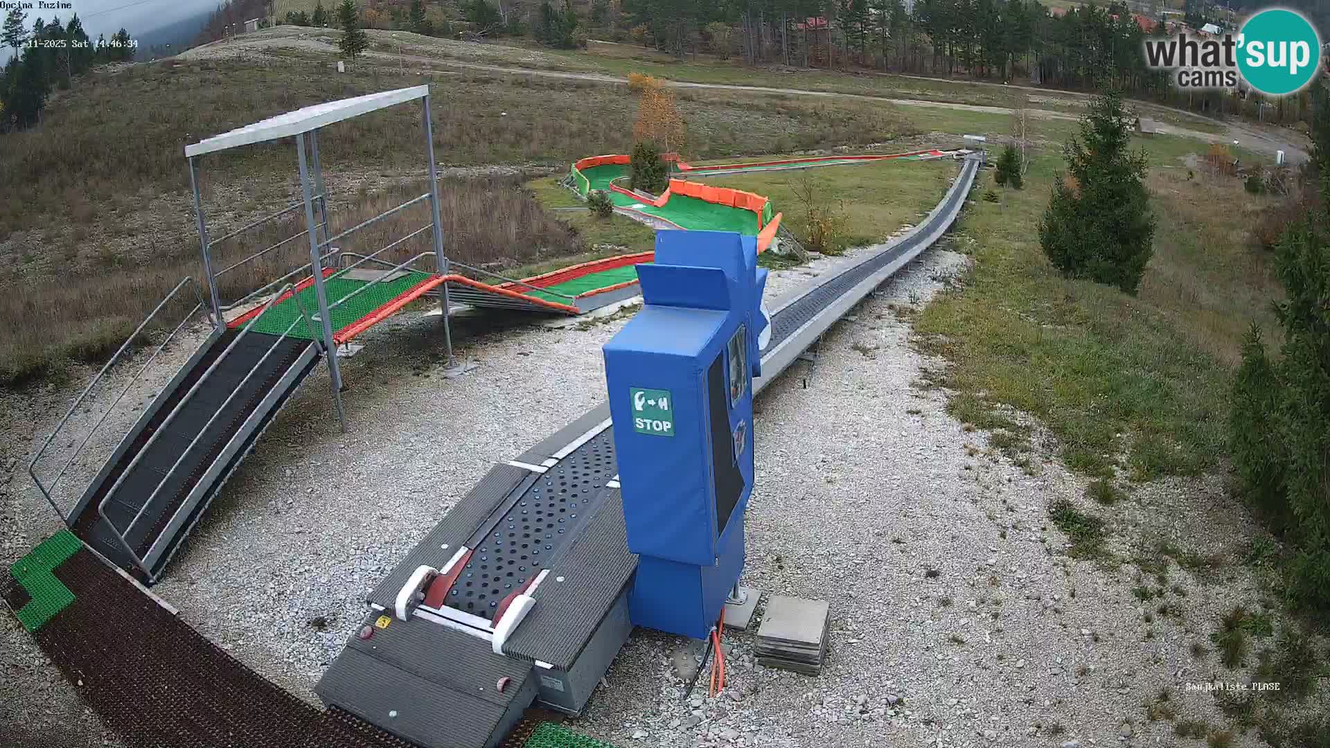 Live webcam Pista da slittino Fužine – Croazia