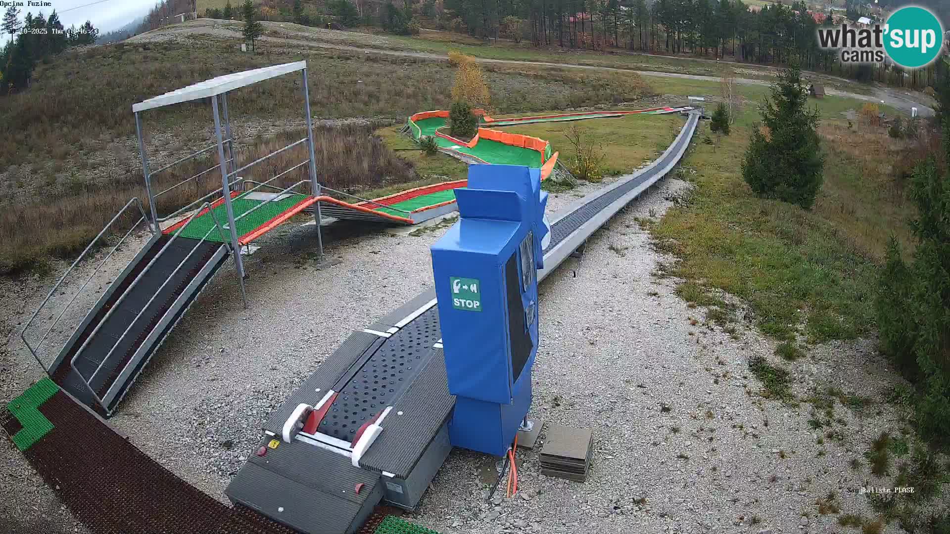 Live webcam Fužine toboggan run – Croatia