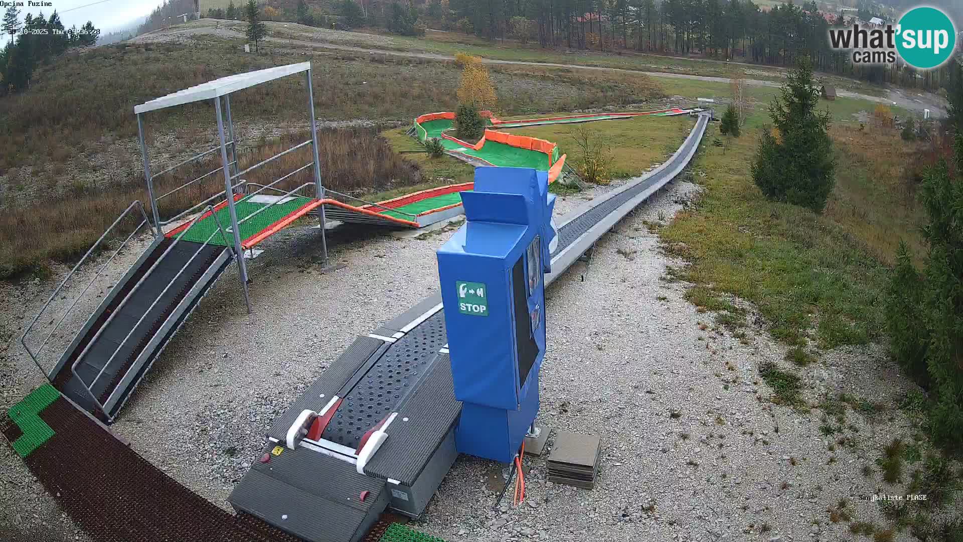 Live webcam Fužine toboggan run – Croatia
