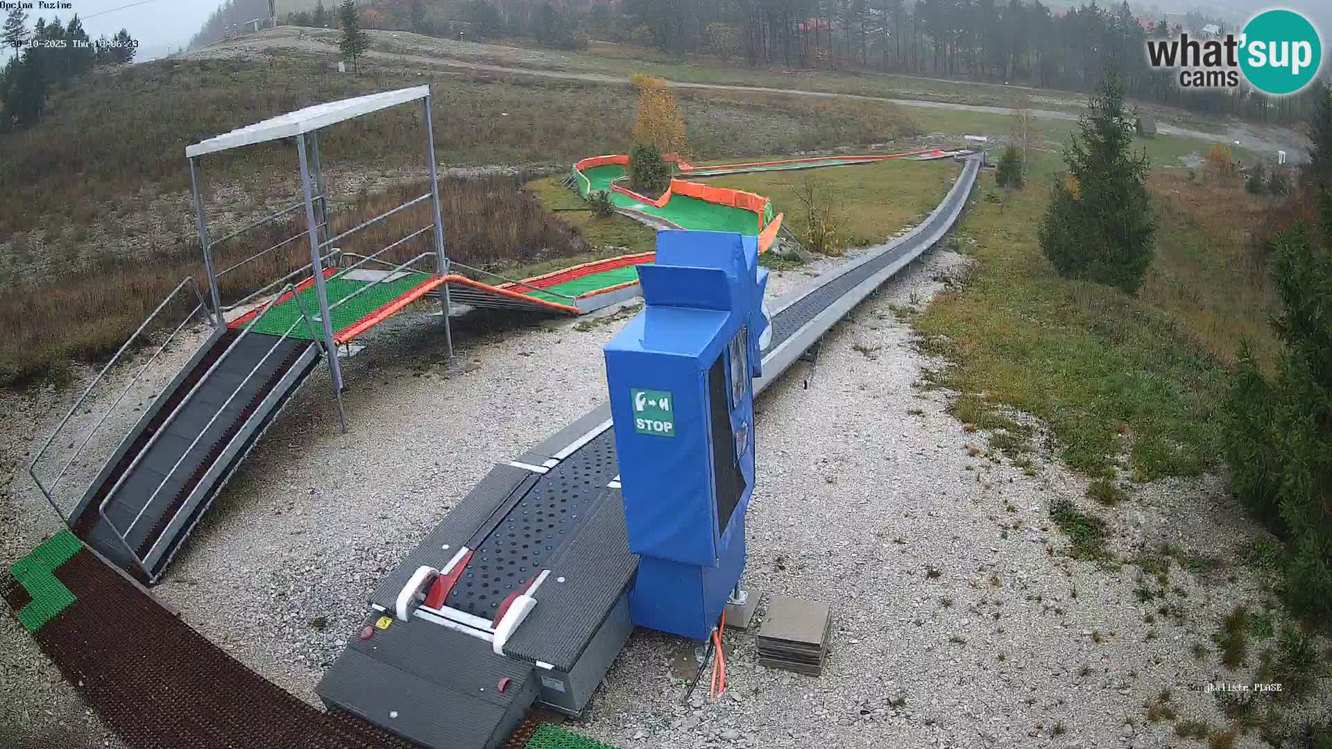 Live webcam Pista da slittino Fužine – Croazia