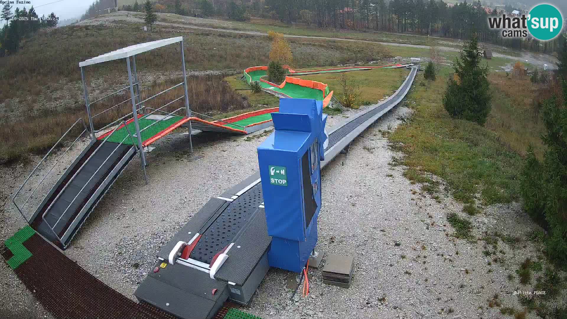 Live webcam Fužine toboggan run – Croatia