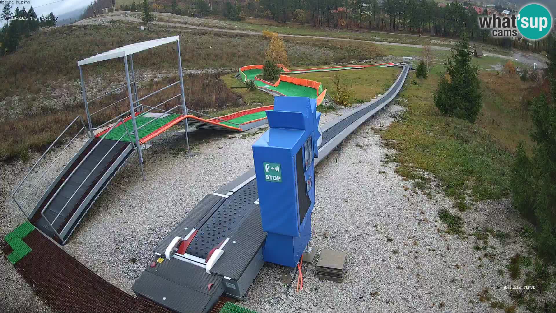Live webcam Fužine toboggan run – Croatia