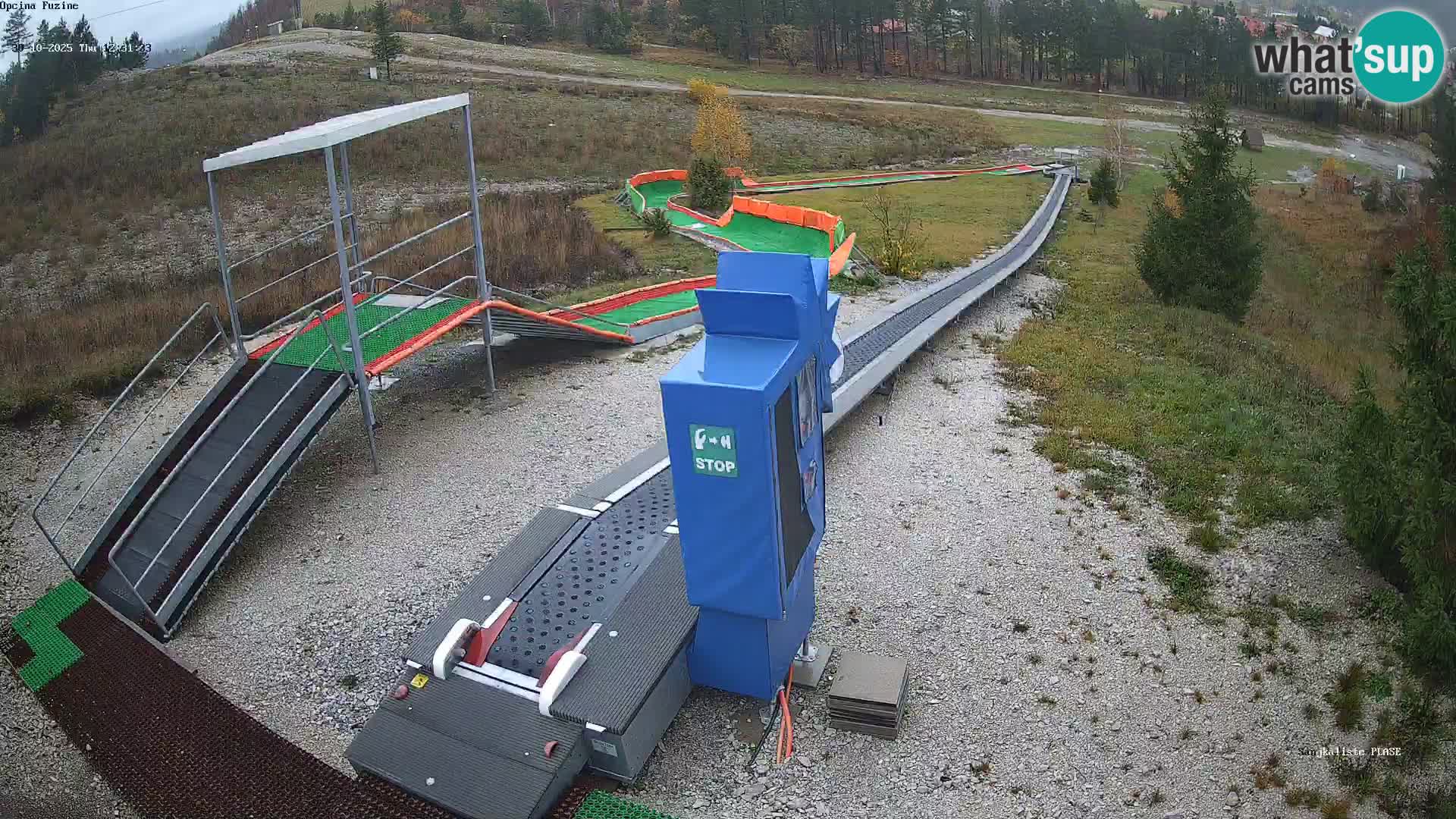Live webcam Pista da slittino Fužine – Croazia