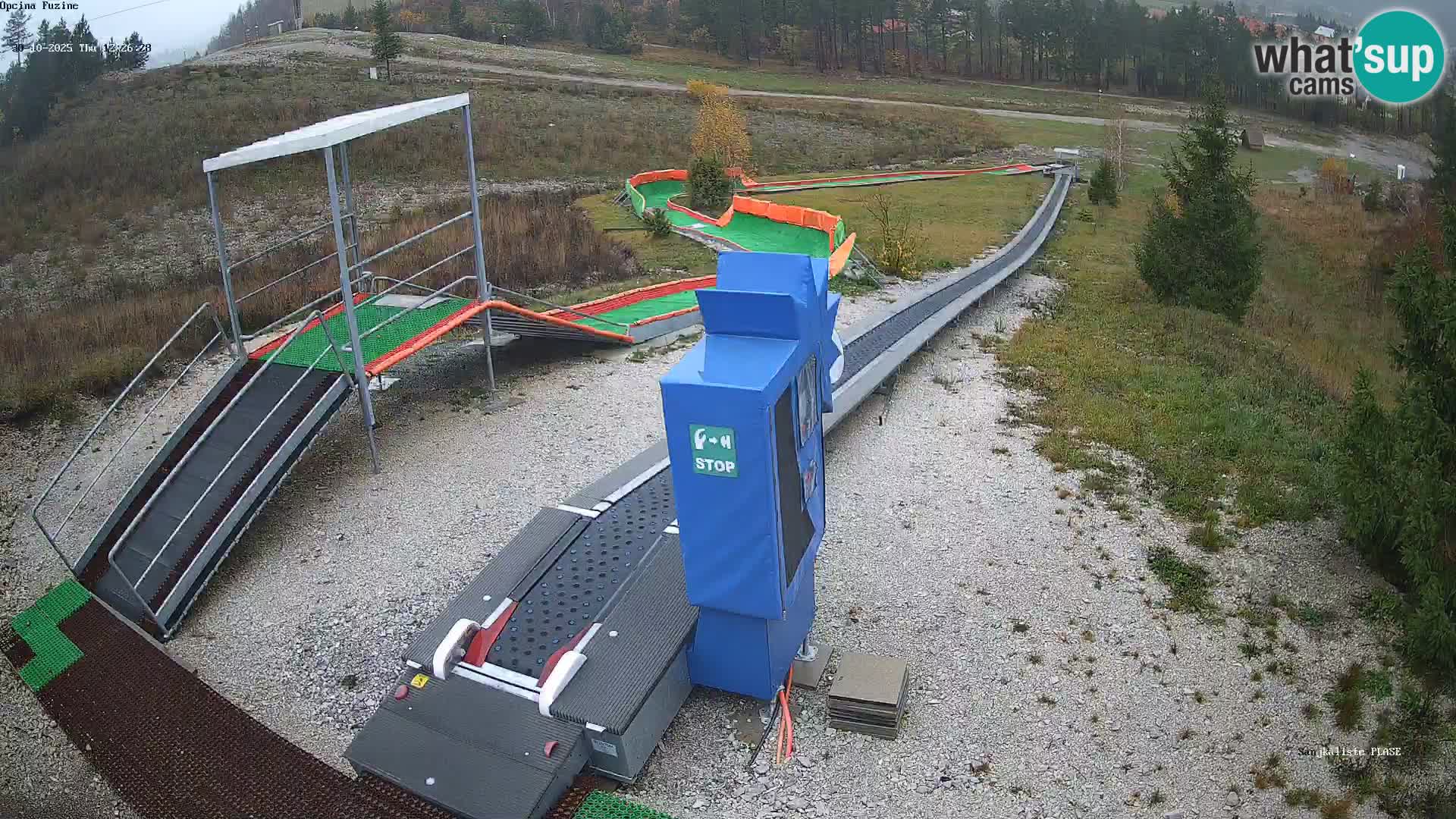 Webcam en vivo Pista de trineo Fužine – Croacia