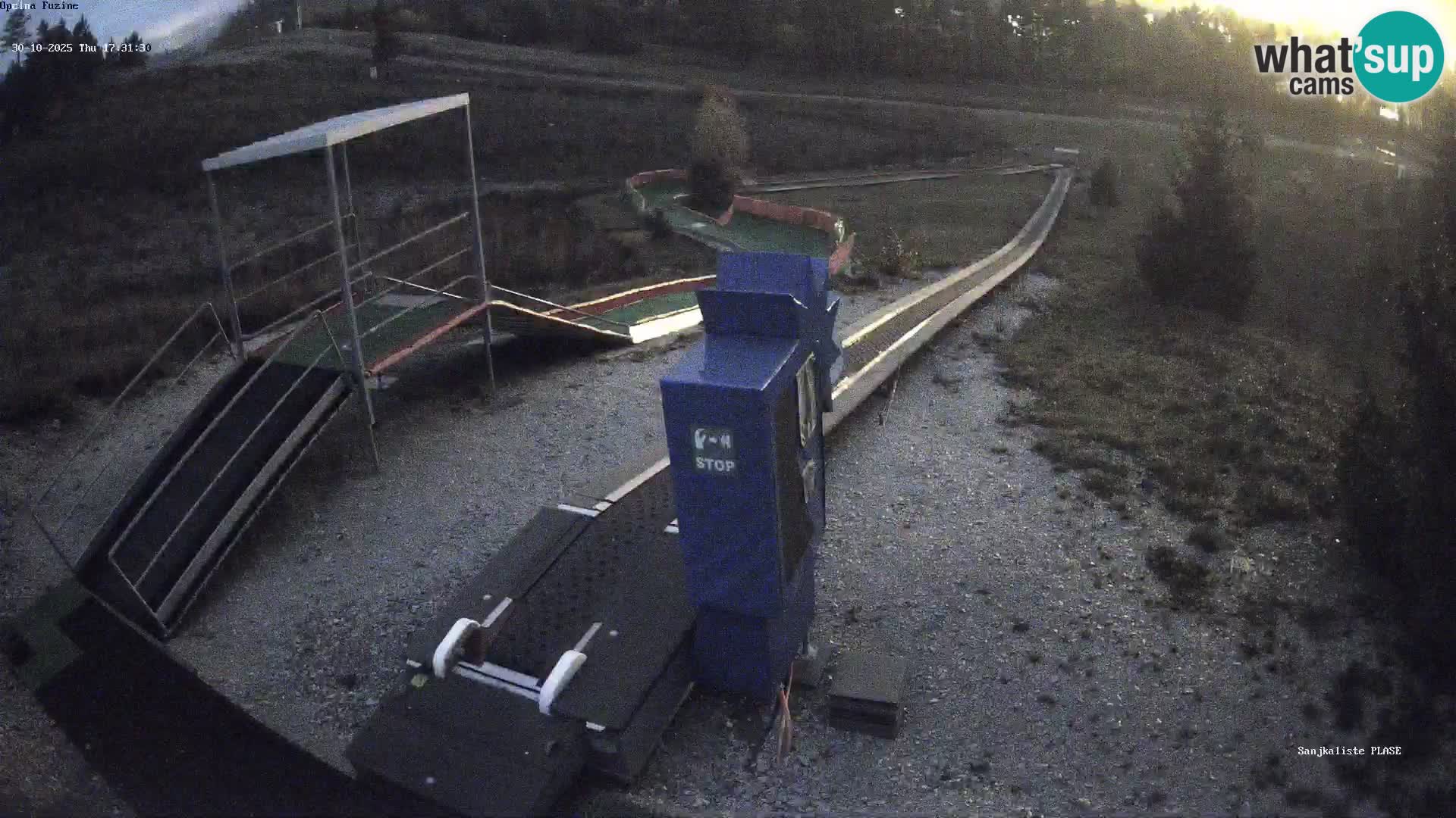 Live webcam Fužine toboggan run – Croatia