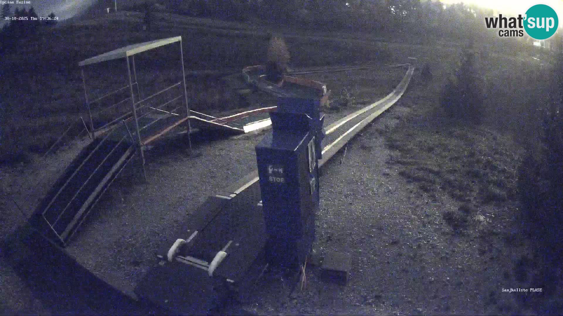 Live webcam Fužine toboggan run – Croatia