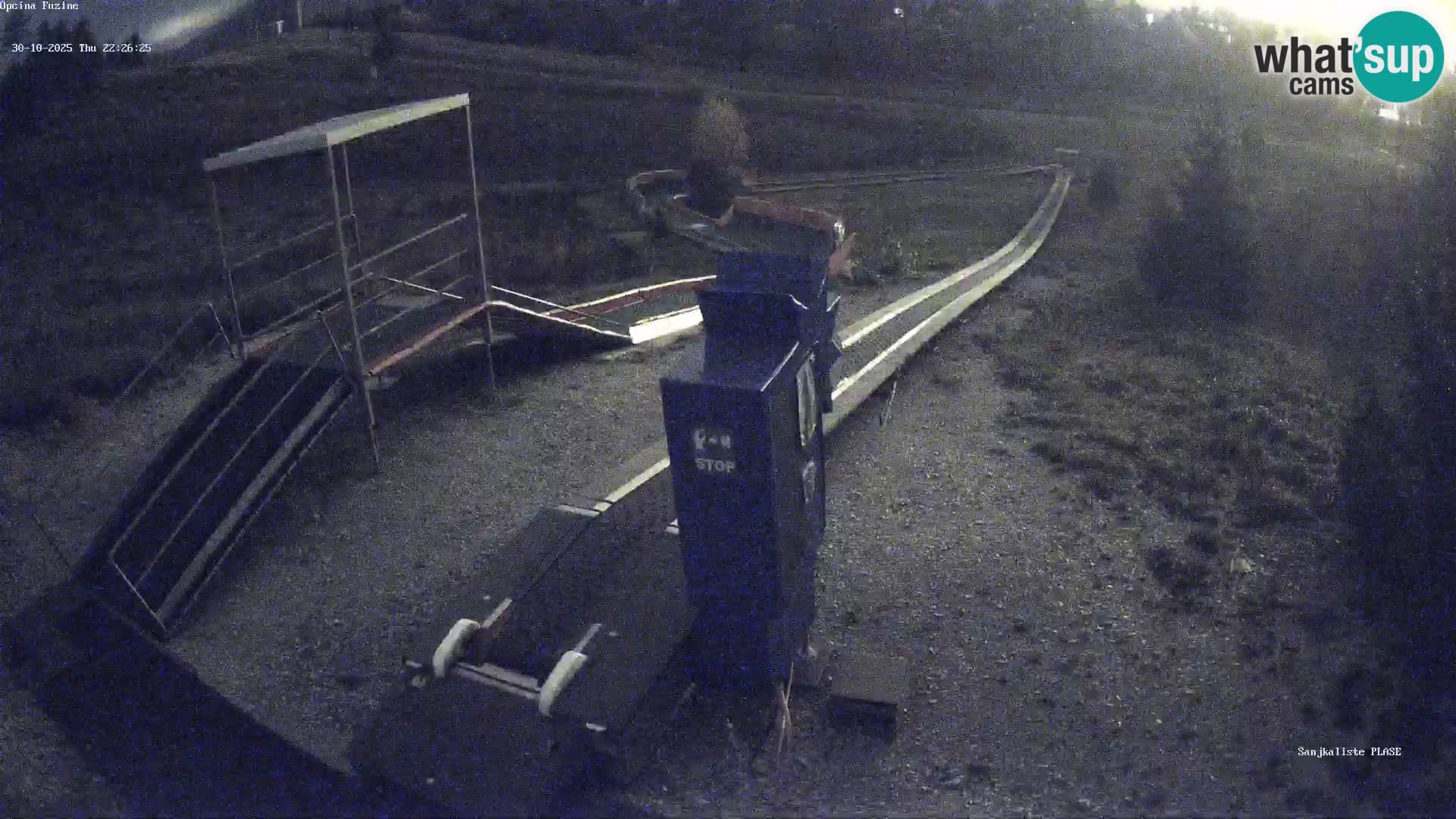 Live webcam Pista da slittino Fužine – Croazia