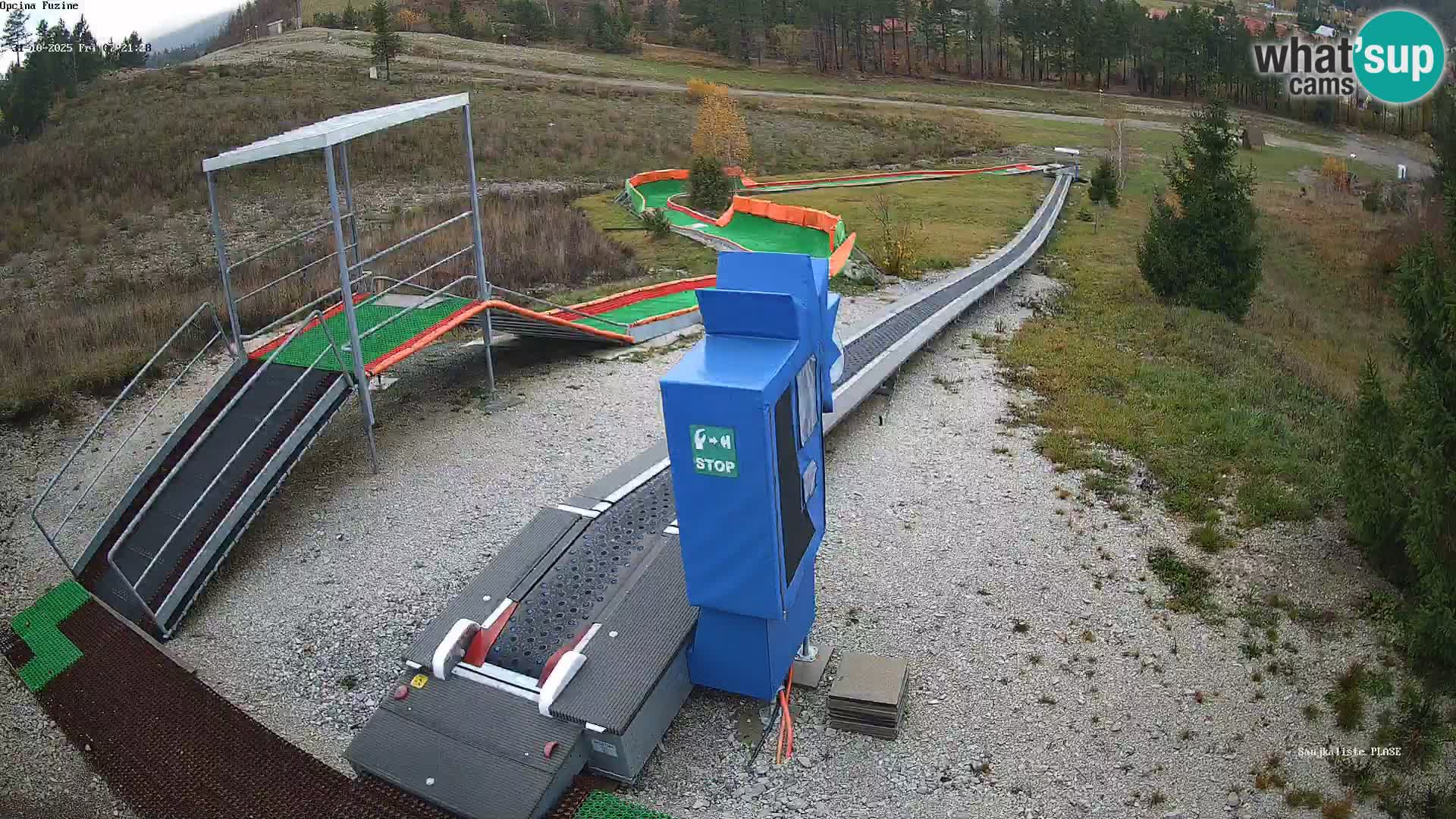Live webcam Fužine toboggan run – Croatia