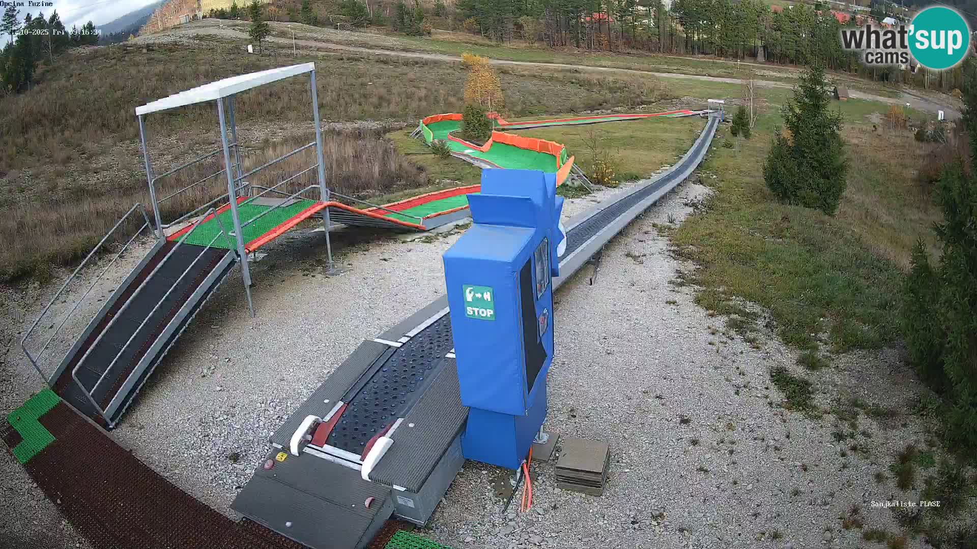 Webcam en direct Piste de luge de Fužine – Croatie