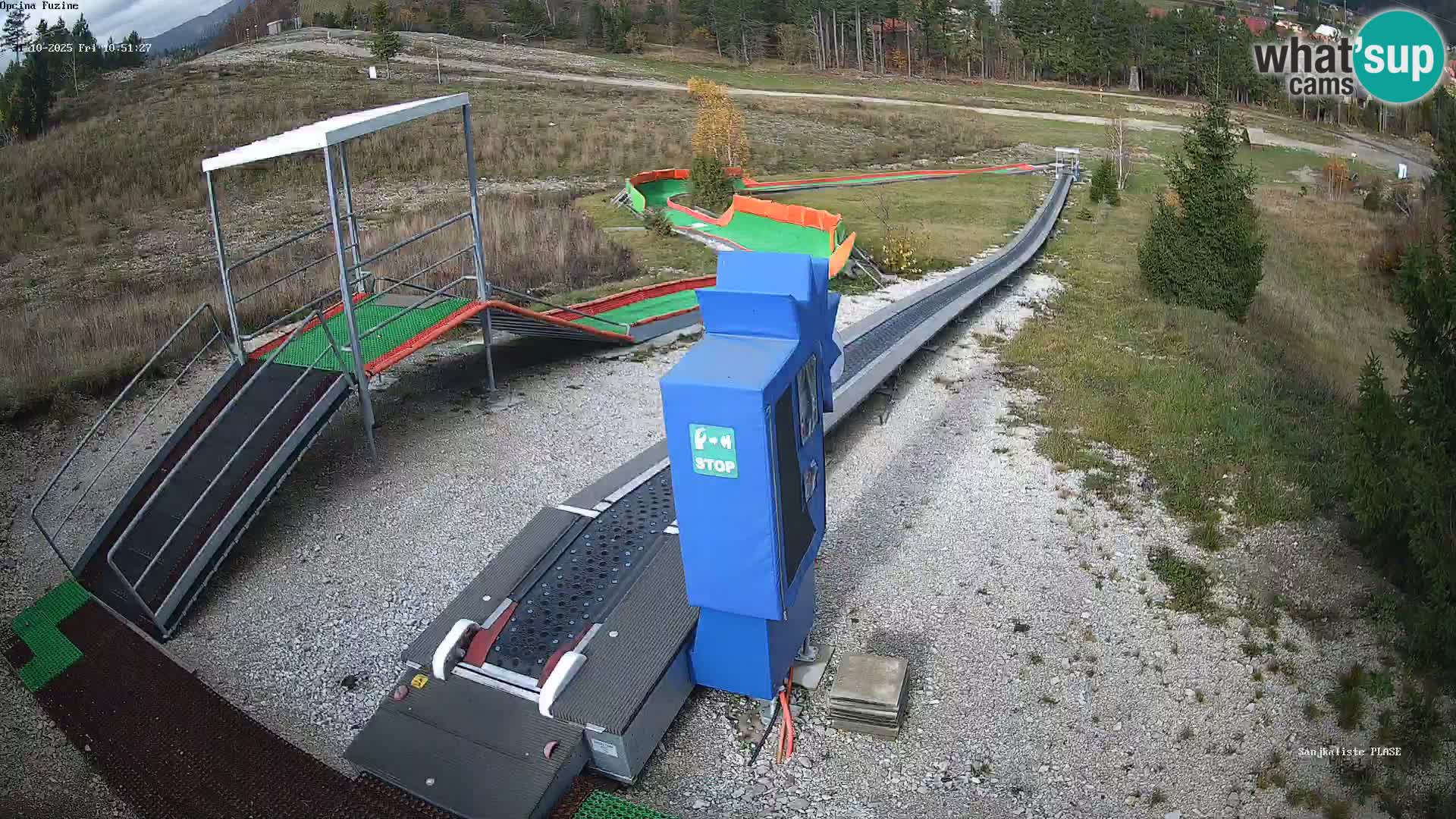 Live webcam Fužine toboggan run – Croatia