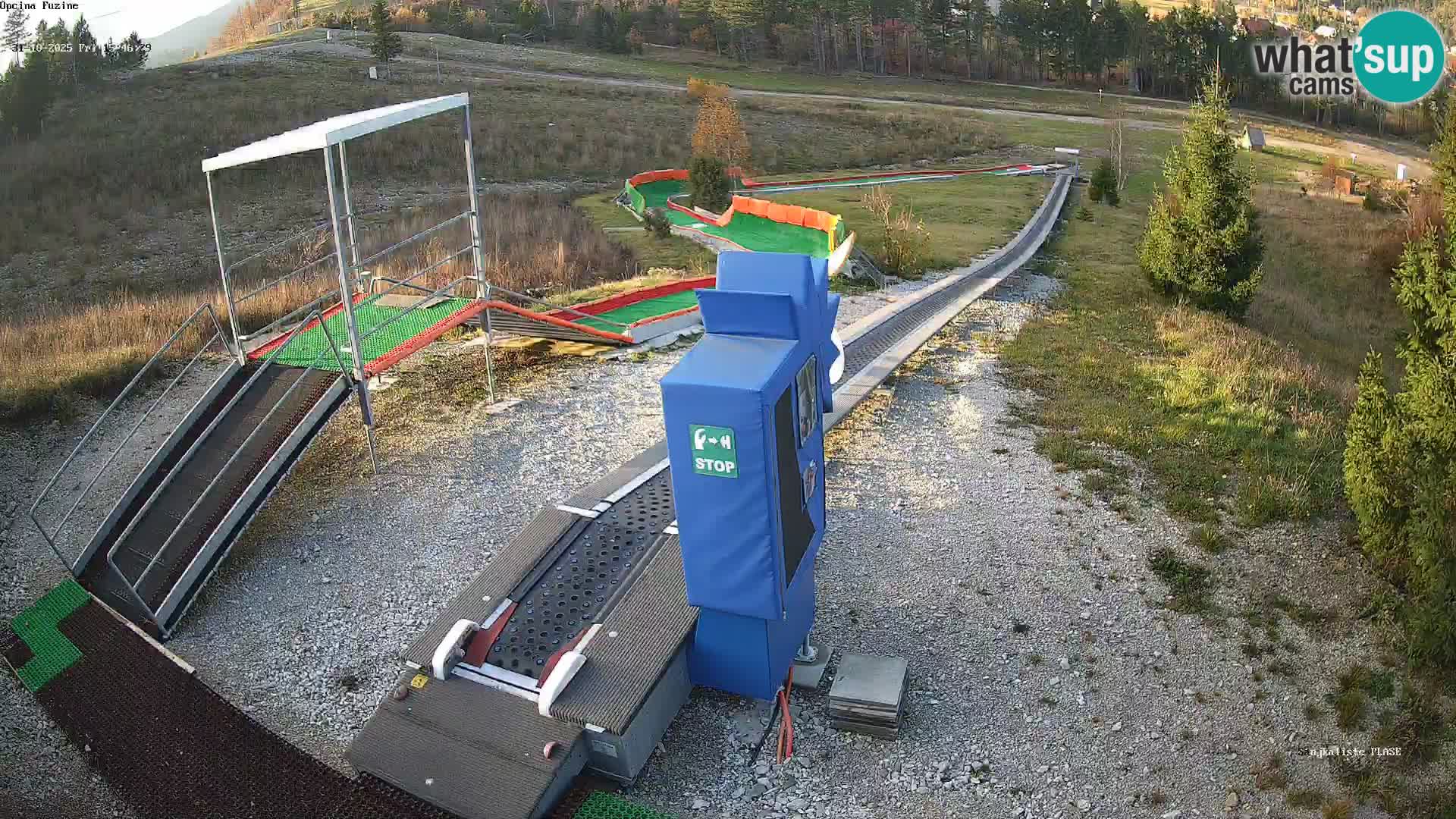 Webcam en direct Piste de luge de Fužine – Croatie