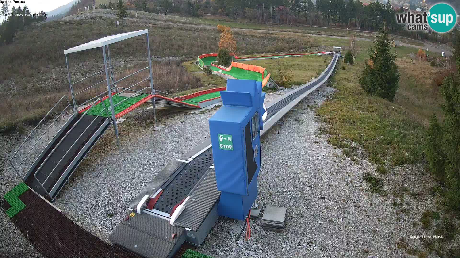 Live webcam Fužine toboggan run – Croatia