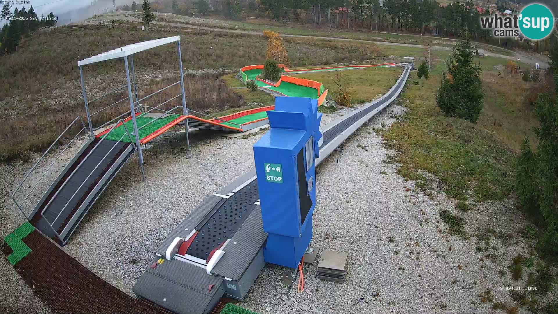 Live webcam Pista da slittino Fužine – Croazia