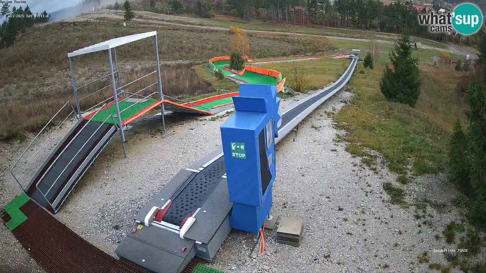 Live webcam Fužine toboggan run – Croatia