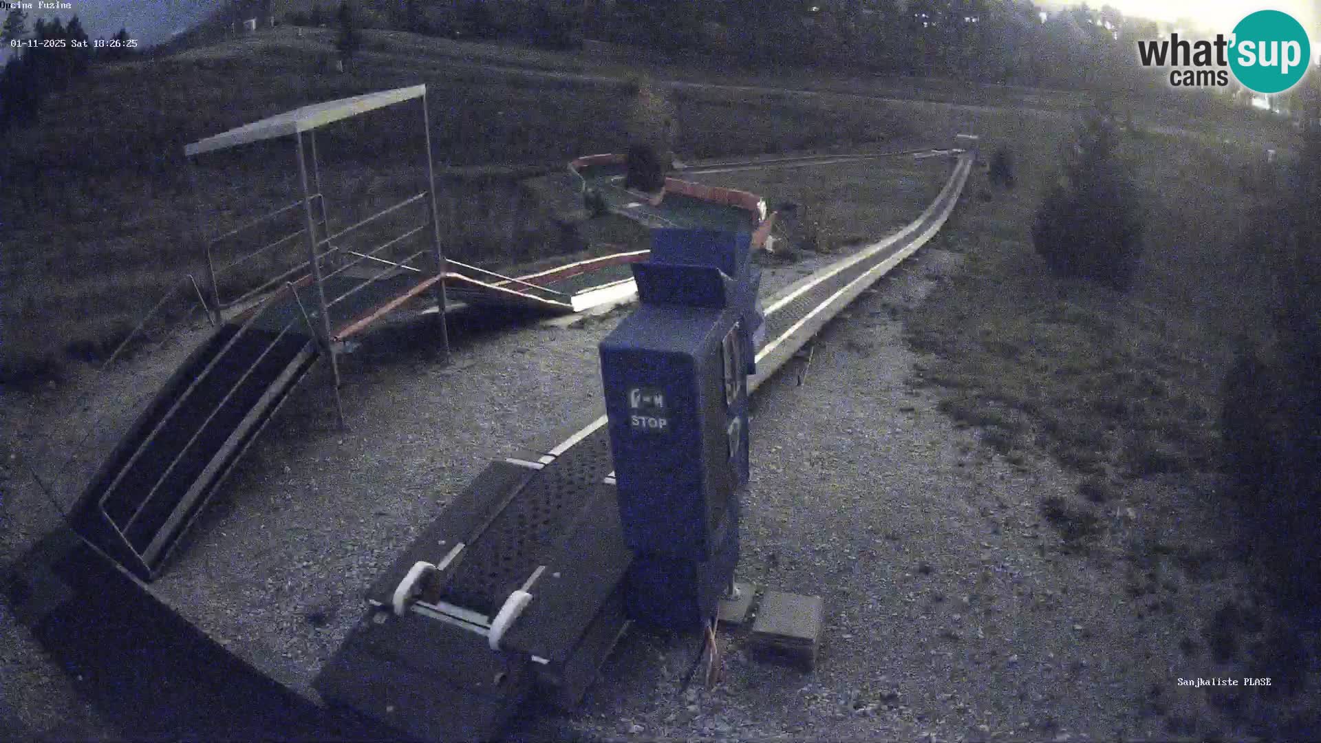 Live webcam Fužine toboggan run – Croatia