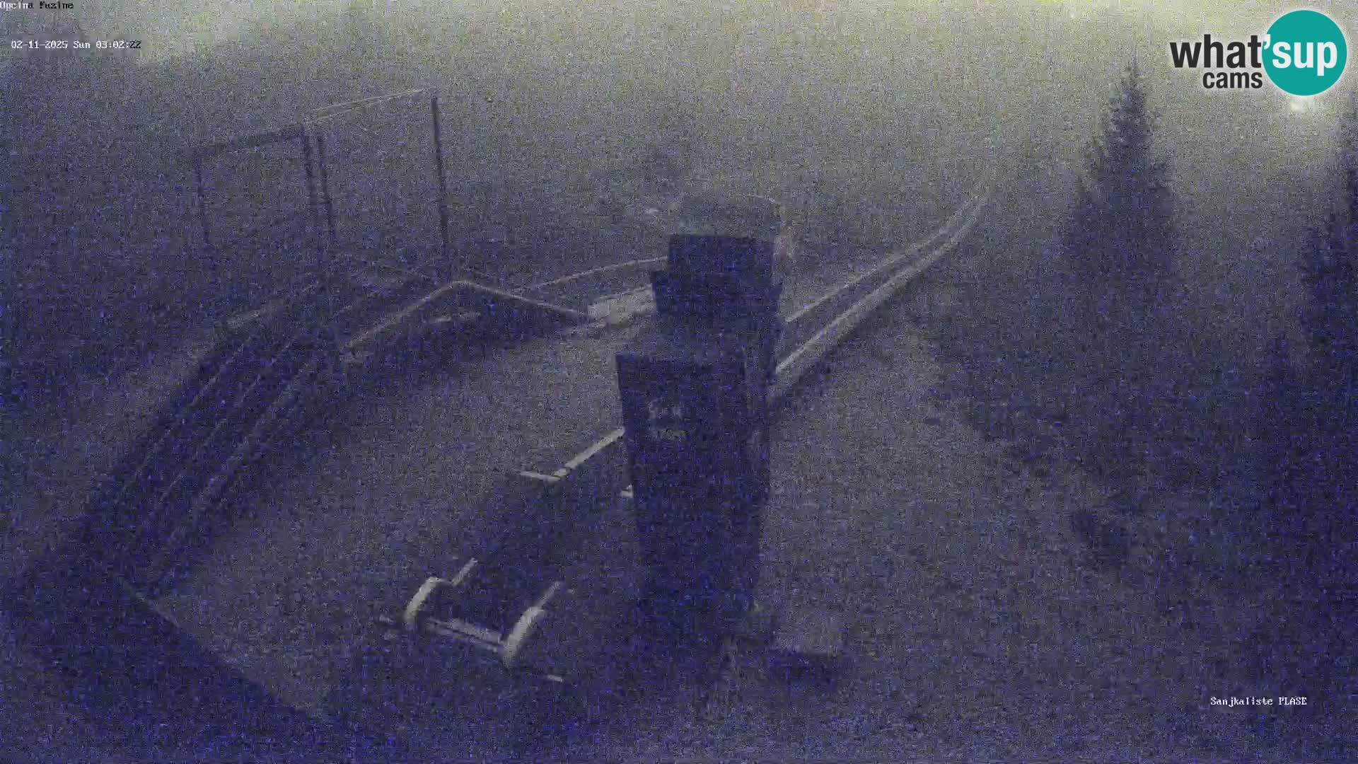 Live webcam Pista da slittino Fužine – Croazia