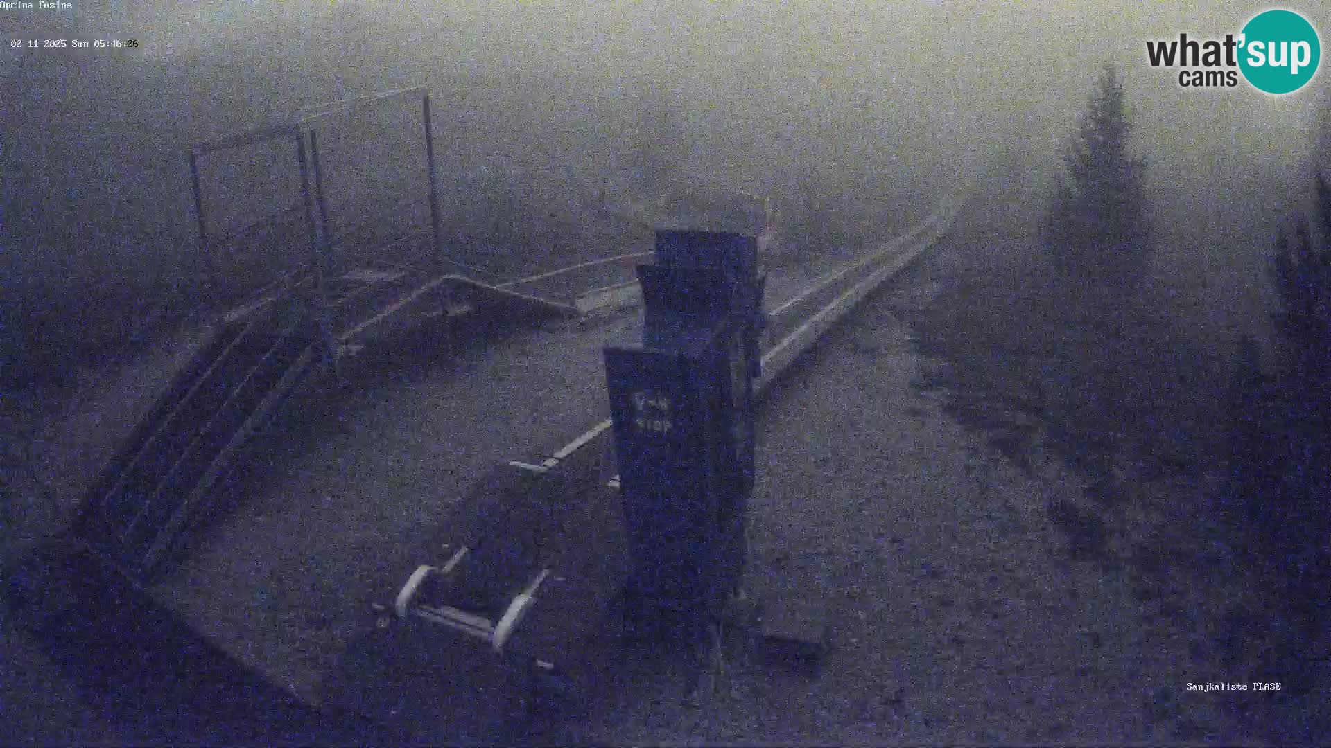 Live webcam Pista da slittino Fužine – Croazia